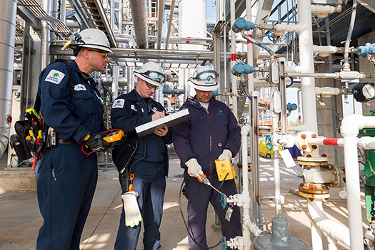 Diamond Green Diesel Employees performing safety test