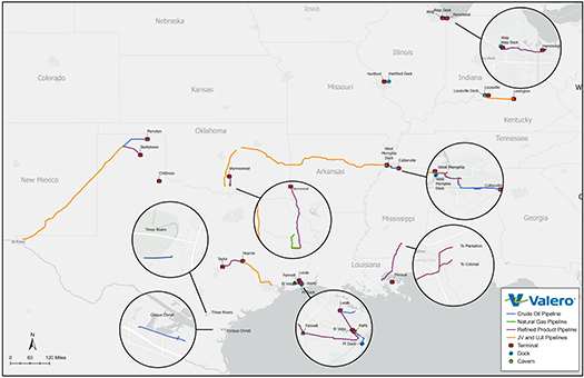 yd7610 Pipelines & Terminals Map