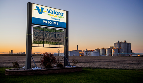 yd7610 Welcome renewables plant welcome sign