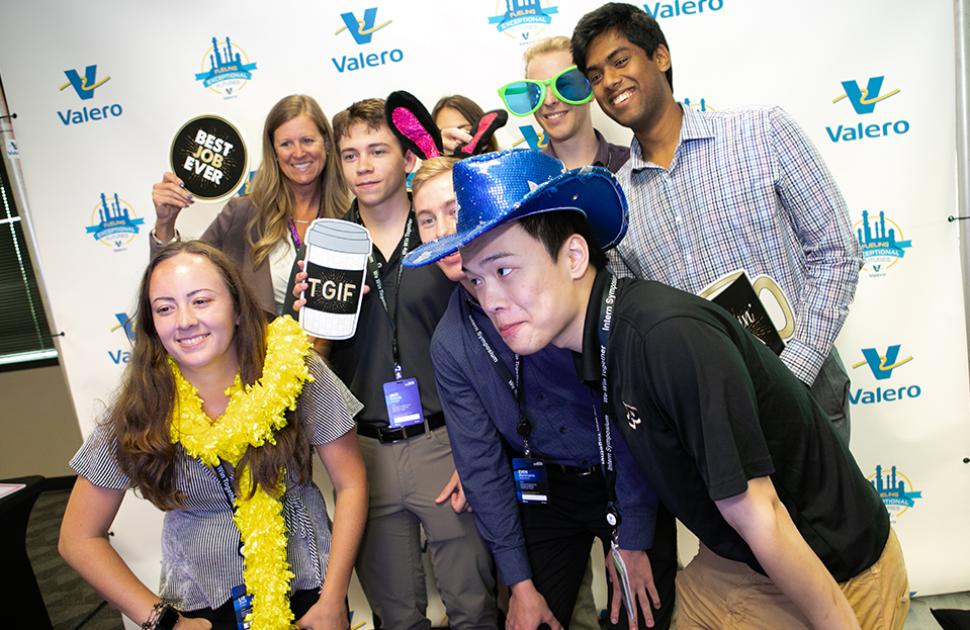 Intern Selfie Booth at Symposium