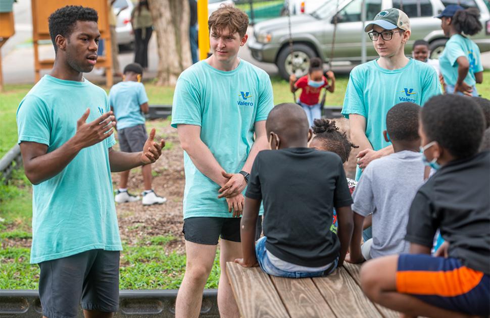 Interns engage with kids at Knowledge Quest in Memphis