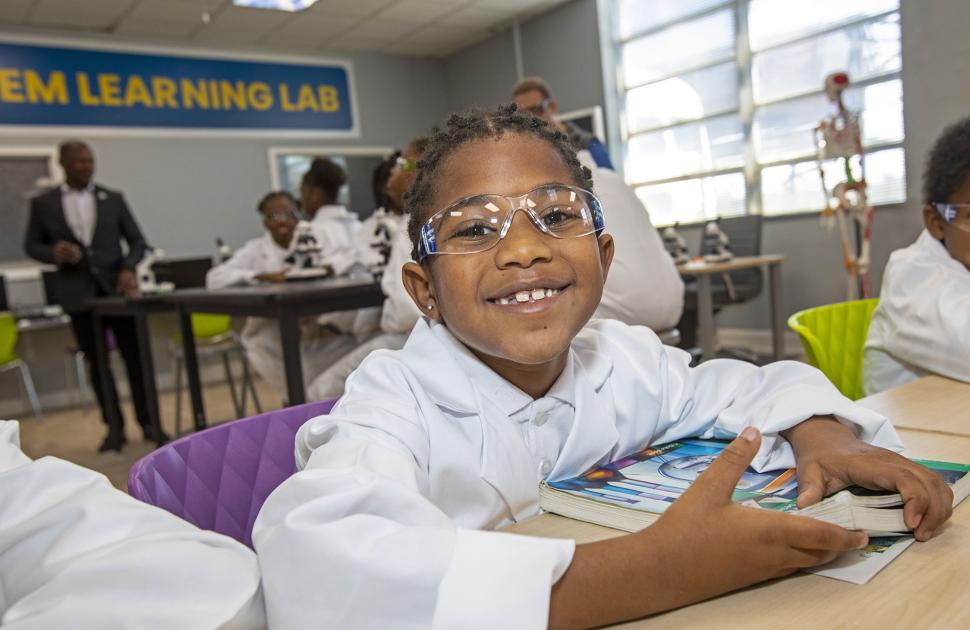 Student at Creative Life school in Memphis